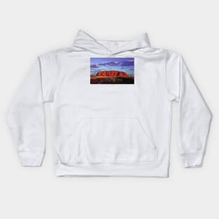 Uluru Sunset Digital Painting Kids Hoodie